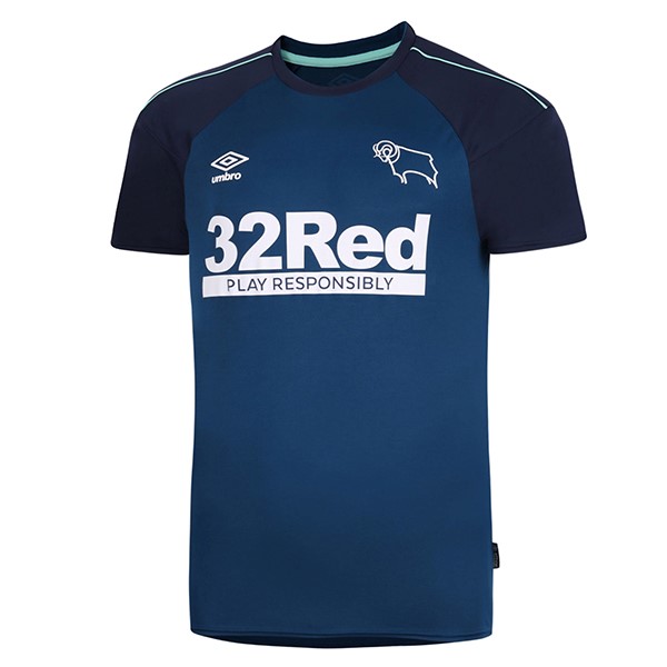 Camiseta Derby County Replica Segunda Ropa 2020/21 Azul